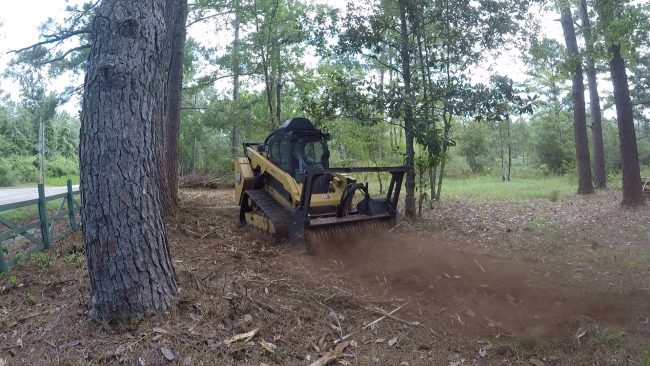 Skid Steer forestry mulcher service